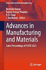 Télécharger le livre :  Advances in Manufacturing and Materials