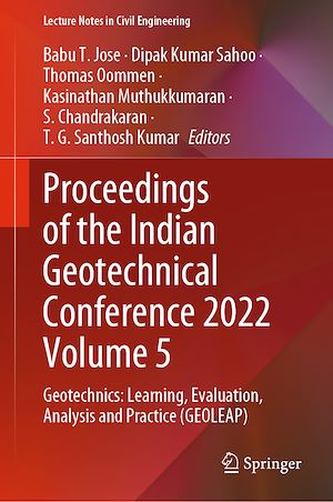 Téléchargez le livre :  Proceedings of the Indian Geotechnical Conference 2022 Volume 5