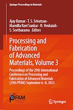 Télécharger le livre :  Processing and Fabrication of Advanced Materials, Volume 3