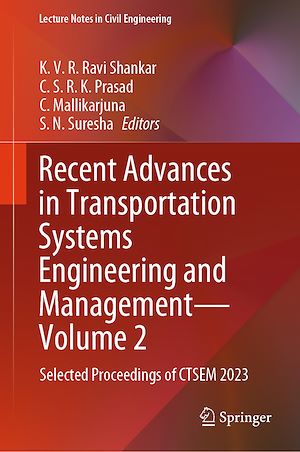 Téléchargez le livre :  Recent Advances in Transportation Systems Engineering and Management—Volume 2