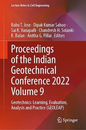 Téléchargez le livre :  Proceedings of the Indian Geotechnical Conference 2022 Volume 9