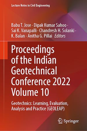 Téléchargez le livre :  Proceedings of the Indian Geotechnical Conference 2022 Volume 10