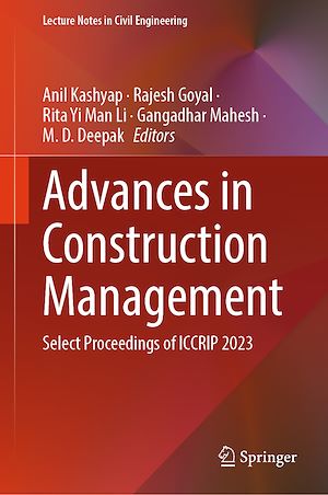 Téléchargez le livre :  Advances in Construction Management