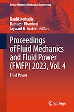 Télécharger le livre :  Proceedings of Fluid Mechanics and Fluid Power (FMFP) 2023, Vol. 4