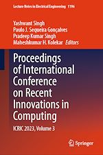 Télécharger le livre :  Proceedings of International Conference on Recent Innovations in Computing