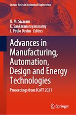 Télécharger le livre :  Advances in Manufacturing, Automation, Design and Energy Technologies