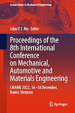 Télécharger le livre :  Proceedings of the 8th International Conference on Mechanical, Automotive and Materials Engineering