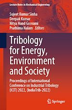 Télécharger le livre :  Tribology for Energy, Environment and Society