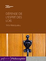 Télécharger le livre :  Défense de l'esprit des lois