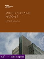 Télécharger le livre :  Qu'est-ce qu'une nation ?