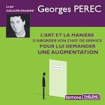 Télécharger le livre :  L'art et la manière d'aborder son chef de service pour lui demander une augmentation