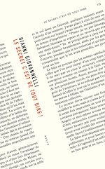 Télécharger le livre :  Le secret c'est de tout dire !