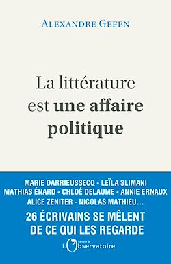 Télécharger le livre :  La littérature est une affaire politique