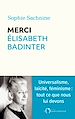 Télécharger le livre :  Merci Élisabeth Badinter