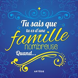 Télécharger le livre :  Tu sais que tu es d'une famille nombreuse quand...
