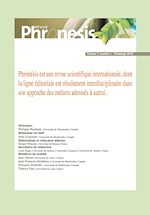 Télécharger le livre :  Phronesis 7-1
