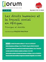 Télécharger le livre :  Forum 176 : Les droits humains et le travail social en Afrique