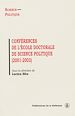 Télécharger le livre :  Conférences de l'École doctorale de Science politique (2001-2003)