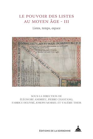 Download the eBook: Le pouvoir des listes au Moyen Âge – III