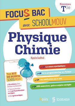 Télécharger le livre :  Focus BAC : Physique-Chimie - Spécialité Terminale Focus BAC : Physique-Chimie - Spécialité Terminale