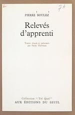 Download this eBook Relevés d'apprenti
