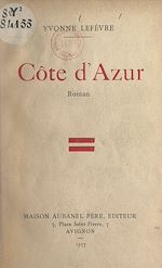 Télécharger le livre :  Côte d'azur