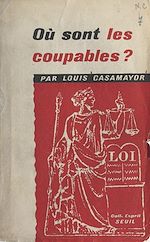 Download this eBook Où sont les coupables ?