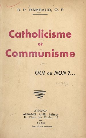 Téléchargez le livre :  Catholicisme et communisme