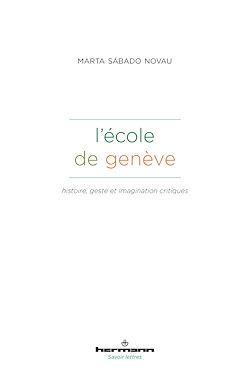 Télécharger le livre :  L'école de Genève