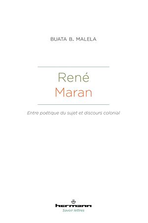 Téléchargez le livre :  René Maran