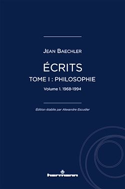 Télécharger le livre :  Écrits. Tome I : "Philosophie", vol. 1