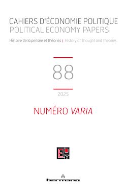 Télécharger le livre :  Cahiers d'économie politique / Political Economy Papers n°88 : numéro Varia