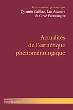 Télécharger le livre :  Actualités de l'esthétique phénoménologique