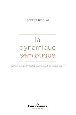 Télécharger le livre :  La dynamique sémiotique
