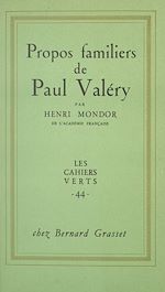 Télécharger le livre :  Propos familiers de Paul Valéry