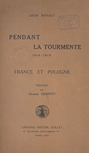 Download the eBook: Pendant la tourmente, 1914-1918