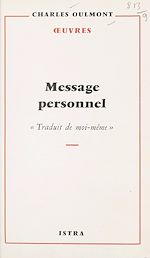 Télécharger le livre :  Message personnel