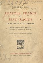 Download this eBook Anatole France et Jean Racine