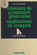 Télécharger le livre :  Éléments de grammaire générative, applications au français
