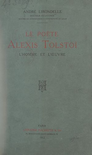 Download the eBook: Le poète Alexis Tolstoï