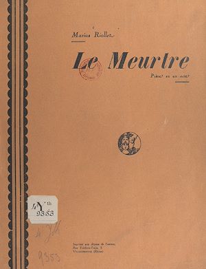 Téléchargez le livre :  Le meurtre