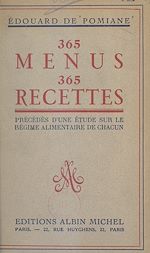 Télécharger le livre :  365 menus, 365 recettes