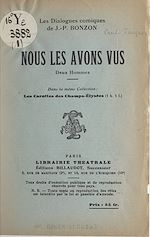 Télécharger le livre :  Nous les avons vus