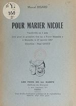 Download this eBook Pour marier Nicole