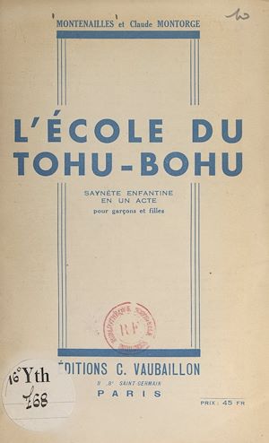 Téléchargez le livre :  L'école du tohu-bohu