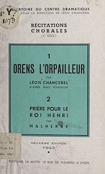 Télécharger le livre :  Orens l'orpailleur