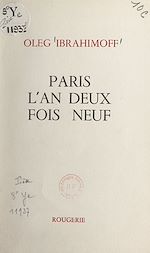 Télécharger le livre :  Paris, l'an deux fois neuf