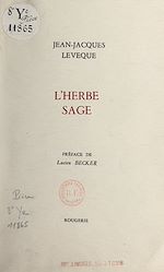 Télécharger le livre :  L'herbe sage
