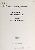 Télécharger le livre :  Paroles de semence