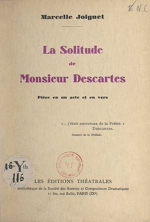 Téléchargez le livre :  La solitude de Monsieur Descartes